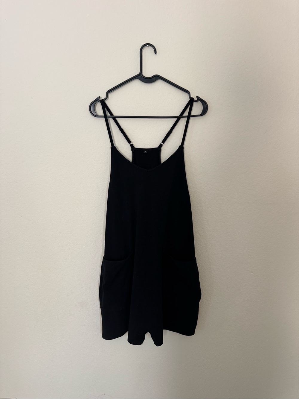Black Racerback Romper - Picture 3 of 4